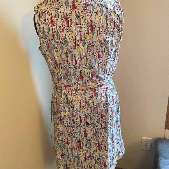 Talbots fashion print button-up Dress - Picture 4 of 5